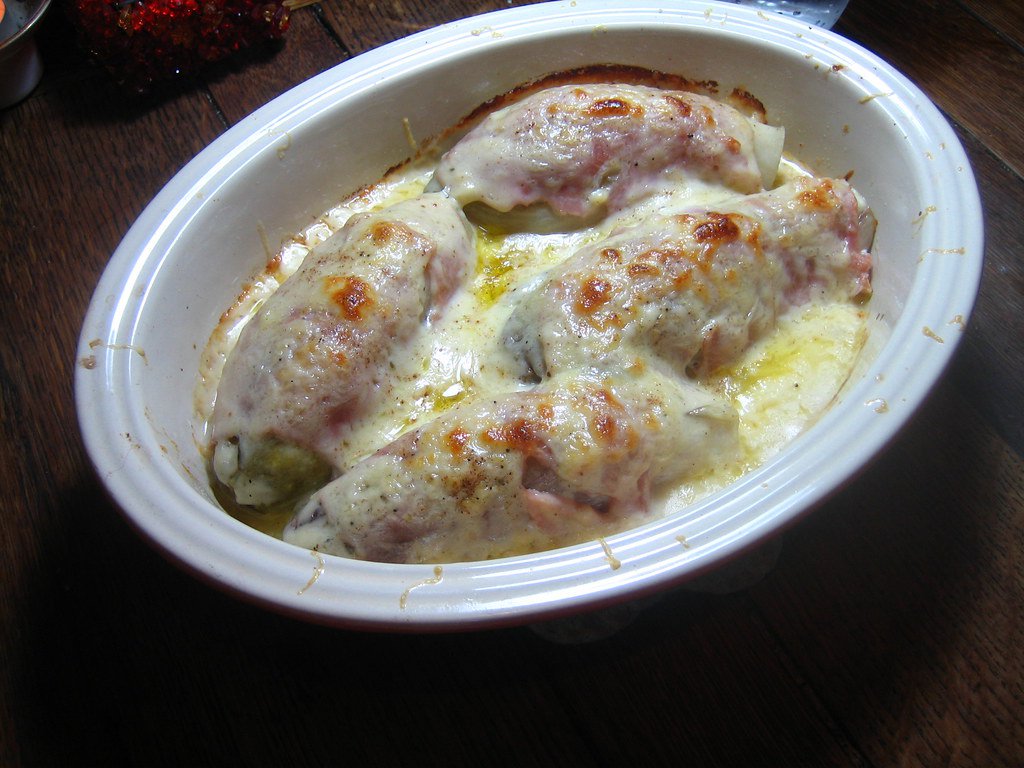 Endives roulées au jambon